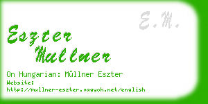 eszter mullner business card